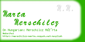 marta merschilcz business card